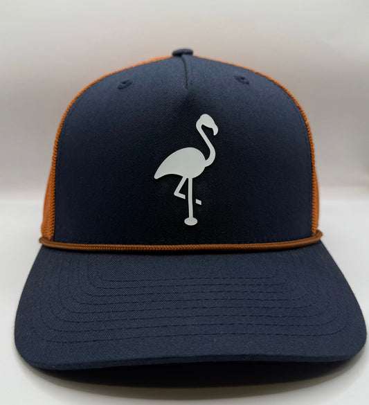 Flamingo 4 (navy/burnt orange)